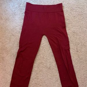Red Fleece Leggings